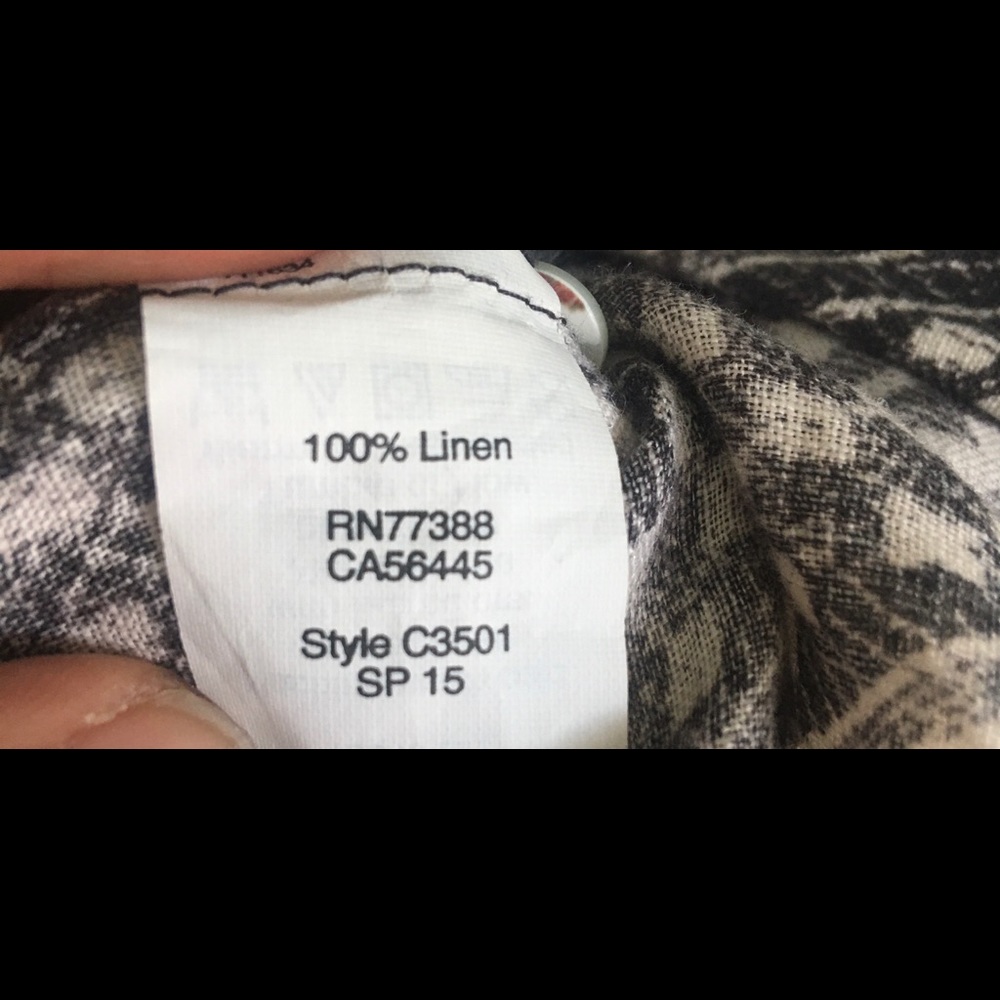 J Crew Large Geometric Aztec Print Button Down - image 3